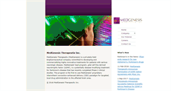 Desktop Screenshot of medgenesis.com