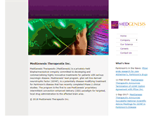 Tablet Screenshot of medgenesis.com
